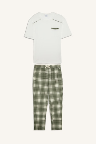 100% Cotton New Regular Fit 2 Piece Pyjama Set