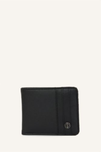 Men Black Man Faux Leather Wallets