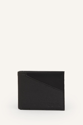 Men Black Man Faux Leather Wallets