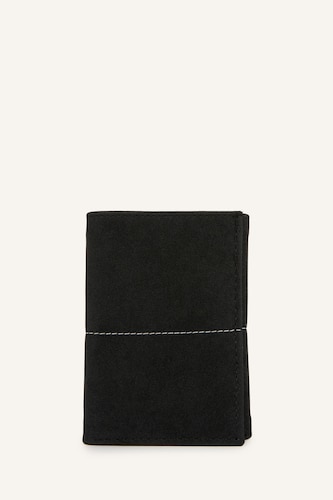 Men Black Man Faux Leather Wallets