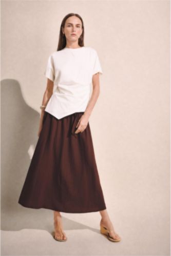Women Brown A Cut
