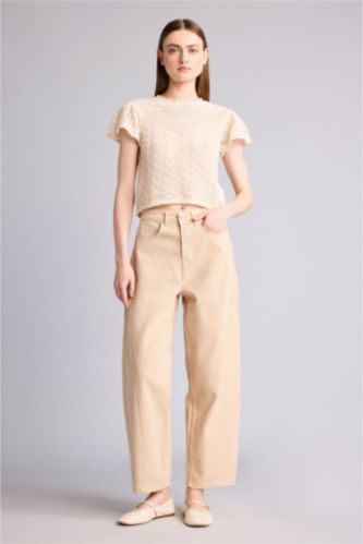 Women Beige Trousers