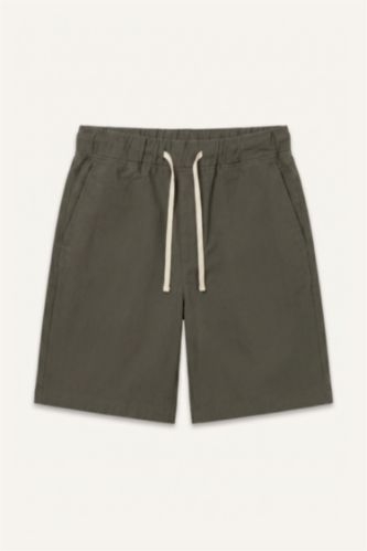 Erkek Koyu Haki Relaxed Fit Bermuda Şort