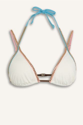 Women White Bikini Top