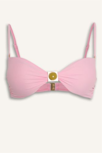 Kadın Açık Pembe Lilyrose x Defacto Regular Fit Bikini Üstü