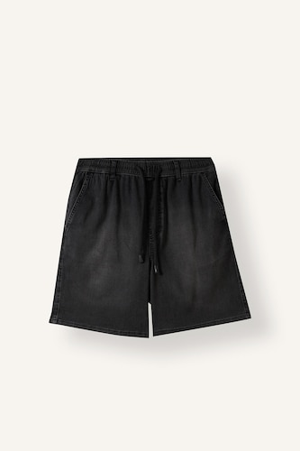 Ultra Soft Relaxed Fit Elastic Waist Denim Shorts