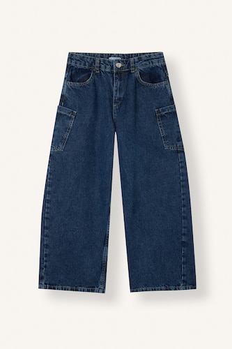 Girl 100% Cotton Baggy Fit Jeans