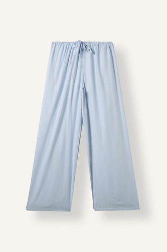Wide Leg Flanel Pijama Altı