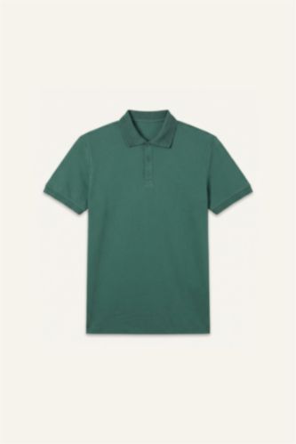 Erkek Yeşil Regular Fit Polo Tişört