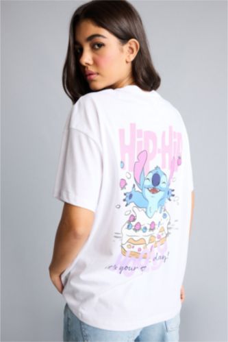 WOMAN White Oversize Fit Short Sleeve T-Shirt