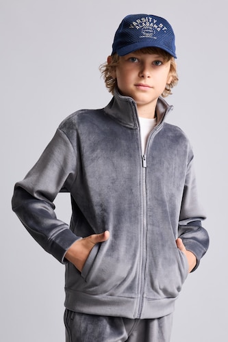 Young Boys - Teen Boys Anthracite Regular Fit High Neck Cardigan