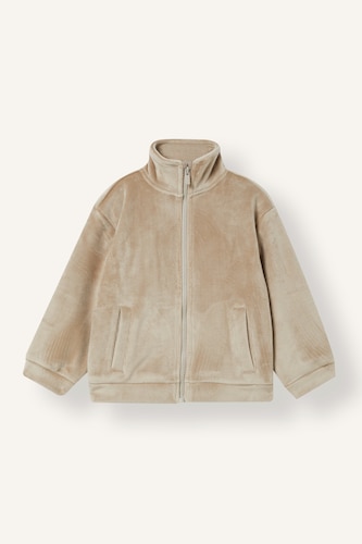 Baby Boy Velvet Zip-Up Jacket