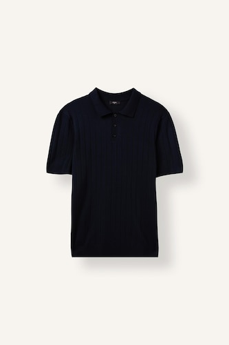 Standard Fit Polo Collar Knitwear Short Sleeve Polo T-Shirt