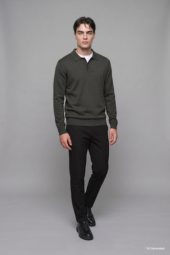 Men Dark Petrol Pullover