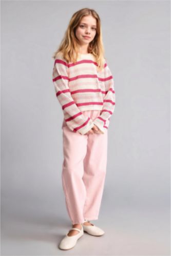 Young Girls - Teen Girls Light Pink Gabardine Trousers