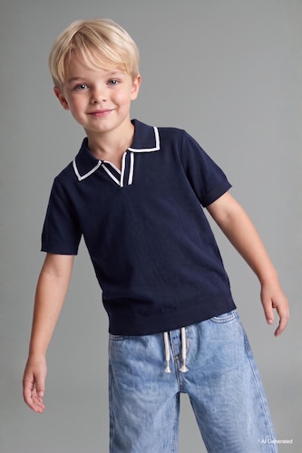 Erkek Bebek Lacivert Regular Fit Tişört Erkek Bebek