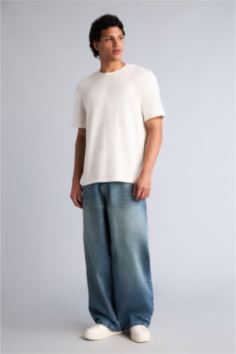 Erkek Mavi Balloon Fıt Pantolon