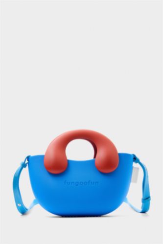 Kadın Mavi FunGooFun X Defacto Çıkartılabilir Askılı Renkli Şeker Kadın Omuz