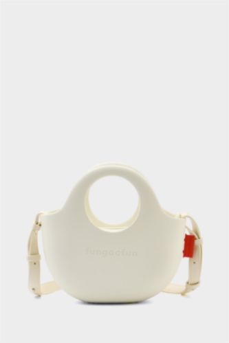 Kadın Beyaz FunGooFun X Defacto Çıkartılabilir Askılı Kadın Omuz Çantası