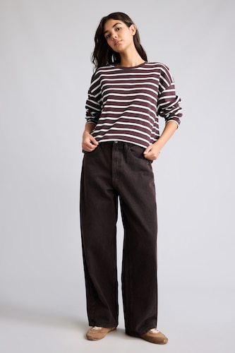 Әйелдерге Қоңыр Barrel Fit шалбар