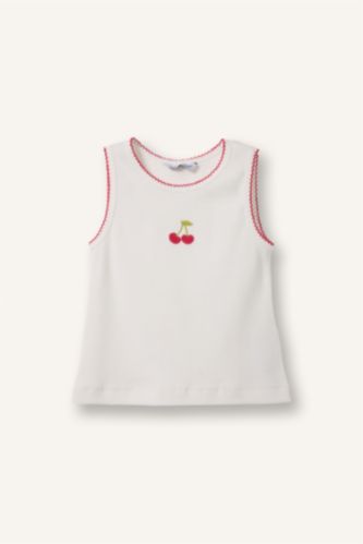 Baby Girls Ecru Baby Girl Camisole Tank Top
