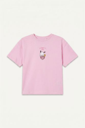 Kız Bebek Lila Pochacco Lisanslı Penye Tişört Kız Bebek