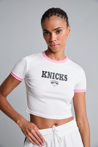 NBA Lisanslı Slim Fit Kısa Kollu Ribana Tişört