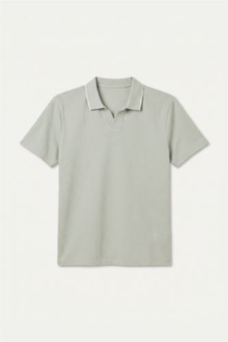 Men Mint Regular Fit Short Sleeve Polo T-Shirt