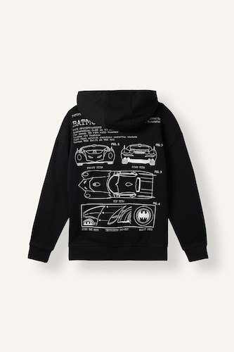 Batman Boxy Fit Fabric Printed Sweatshirt