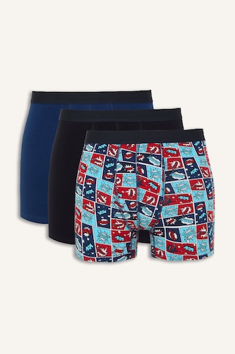 Men NAVY Regular Fit Fun Printed 3 Piece Set