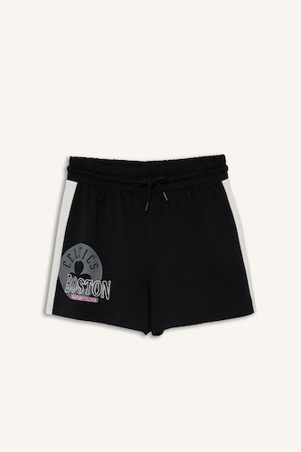 Standard Fit Thin Sweatshirt Fabric Short Leg Shorts