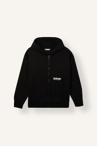 Boy Printed Zip-Up Hoodie