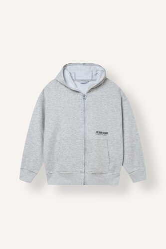 Boy Printed Zip-Up Hoodie