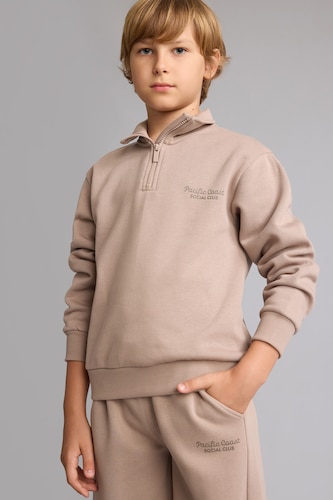 Boys & Teens Vison Boy Regular Fit High Neck Soft Lined Thick Fabric Sweatshirt