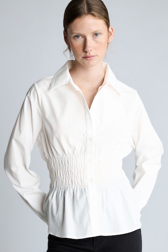 Fitted 100% Cotton Poplin Long Sleeve Shirt