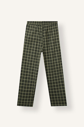 Regular Fit Crew-Neck Plaid 2 Piece Set