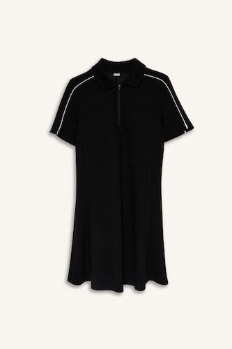 Standard Fit Ultra-Soft Black Modal Dress