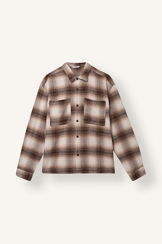 Boxy Fit Cotton Long Sleeve Shirt