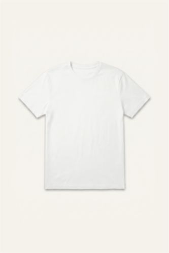 MAN Ecru Regular Fit Crew Neck Short Sleeve T-Shirt