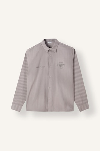 Printed Boxy Fit Long Sleeve Shirt