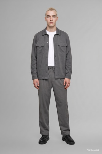 Pantalon large à taille normale