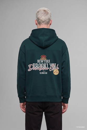 Boxy Fit Sırt Baskılı Hırka