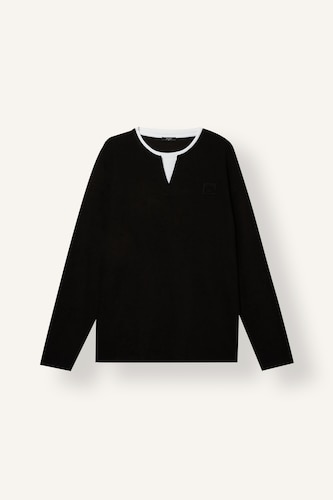Boxy Fit Printed Crew Neck Sweatshirt