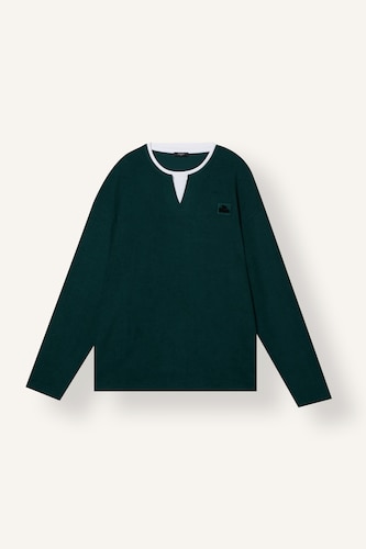 Boxy Fit Crew Neck Printed Sweatshirt