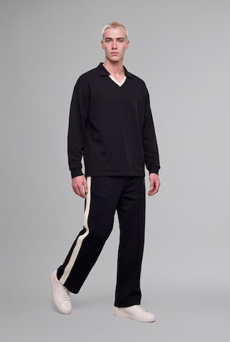 MAN NAVY Low Waist Trousers