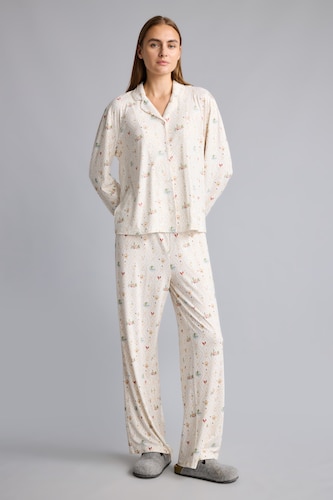 Regular Fit Desenli 2'li Pijama Takımı