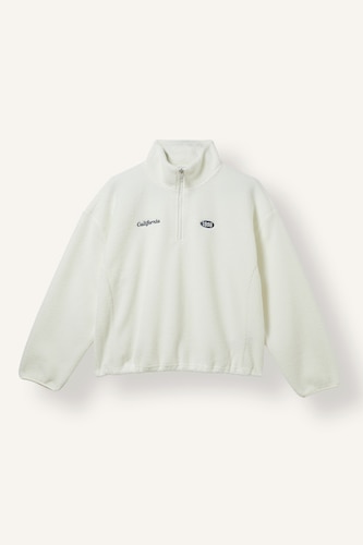 Loose Fit Yarım Fermuarlı Polar Sweatshirt