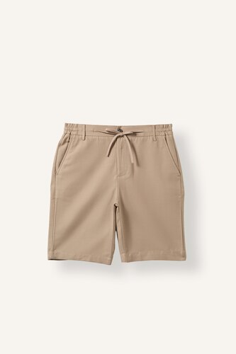 Erkek Bej Regular Fit Bermuda Şort