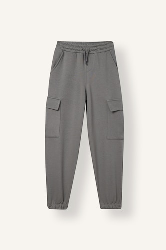 Boy Heavy Fabric Elastic Leg Cargo Pants