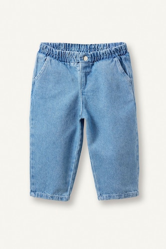 Baby Boy Light blue Elastic Waist Jeans